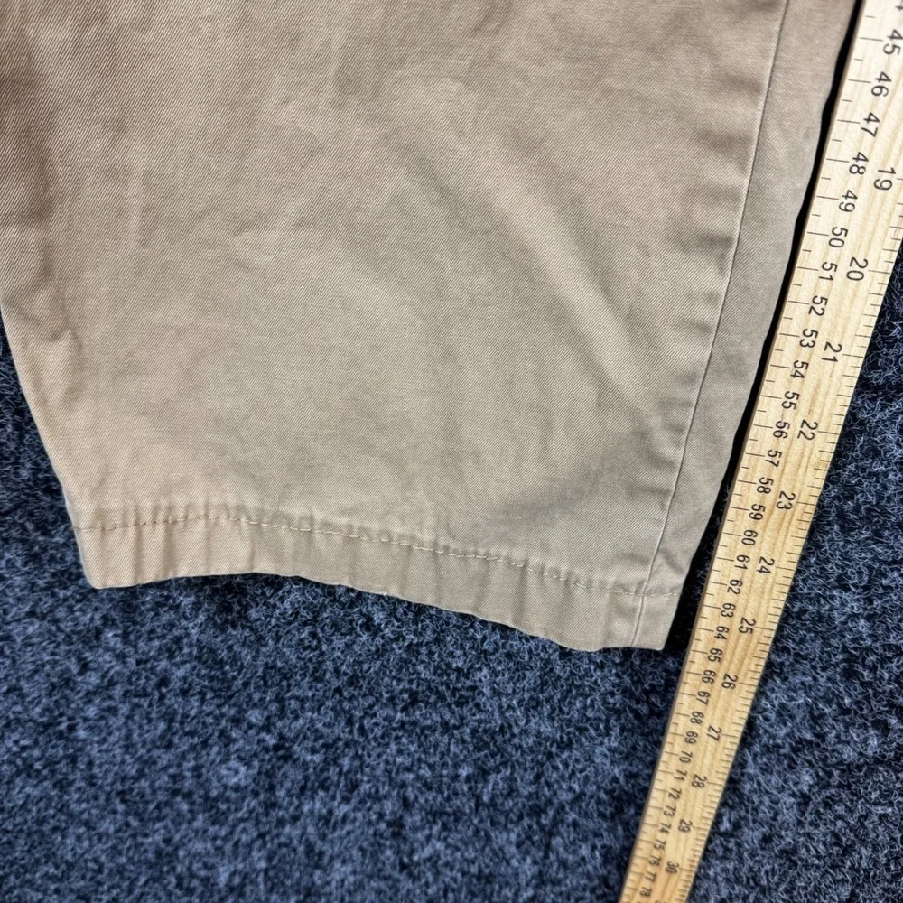 Banana Republic Gavin Chino Pants Mens 36x30 Khaki Tan Cotton Straight Leg